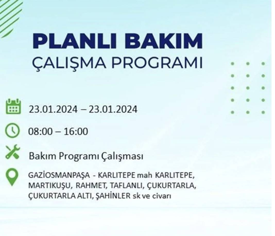 İstanbul karanlığa gömülecek! 22 ilçede saatlerce elektrik gelmeyecek! Hangi ilçelerde elektrik kesintisi var? 39